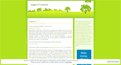 Desktop Screenshot of eugenefromentin.wordpress.com