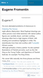 Mobile Screenshot of eugenefromentin.wordpress.com
