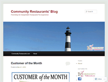 Tablet Screenshot of communityrestaurants.wordpress.com
