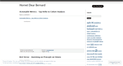 Desktop Screenshot of hornetdearbernard.wordpress.com