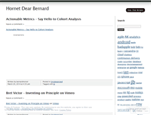 Tablet Screenshot of hornetdearbernard.wordpress.com