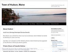 Tablet Screenshot of hudsonmaine.wordpress.com