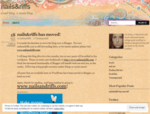 Tablet Screenshot of nailsandriffs.wordpress.com