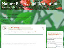 Tablet Screenshot of naturebakery.wordpress.com