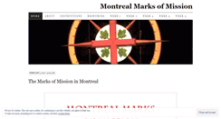 Desktop Screenshot of montrealmarksofmission.wordpress.com