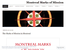 Tablet Screenshot of montrealmarksofmission.wordpress.com