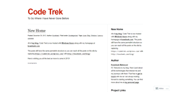 Desktop Screenshot of codetrek.wordpress.com