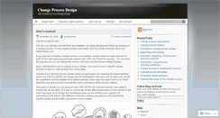 Desktop Screenshot of changeprocessdesign.wordpress.com