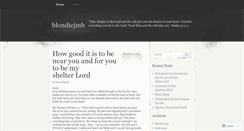 Desktop Screenshot of blondiejmb.wordpress.com