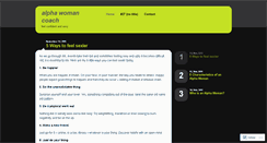 Desktop Screenshot of alphawomancoach.wordpress.com