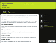 Tablet Screenshot of alphawomancoach.wordpress.com