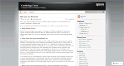 Desktop Screenshot of cardiologycases.wordpress.com