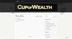 Desktop Screenshot of cupofwealth.wordpress.com