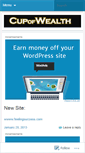Mobile Screenshot of cupofwealth.wordpress.com
