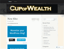 Tablet Screenshot of cupofwealth.wordpress.com