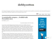 Tablet Screenshot of debbycotton.wordpress.com