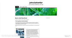 Desktop Screenshot of johnclarkwriter.wordpress.com