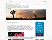 Tablet Screenshot of emilybrie.wordpress.com