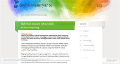 Desktop Screenshot of dodikdwisuryanto.wordpress.com
