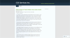 Desktop Screenshot of ci2iservicesinc.wordpress.com