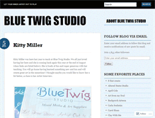 Tablet Screenshot of bluetwigstudio.wordpress.com