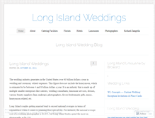 Tablet Screenshot of longislandweddings.wordpress.com