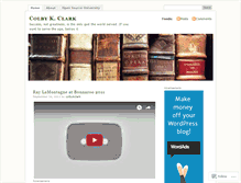Tablet Screenshot of colbykclark.wordpress.com