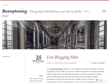 Tablet Screenshot of bunnytuning.wordpress.com