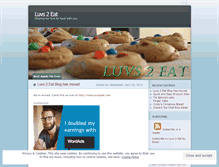 Tablet Screenshot of luvs2eat.wordpress.com