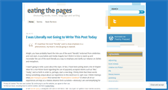 Desktop Screenshot of eatingthepages.wordpress.com