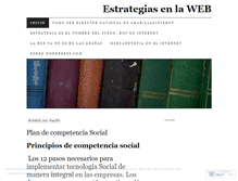 Tablet Screenshot of estrategiasweb.wordpress.com