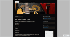 Desktop Screenshot of benbradybassist.wordpress.com