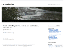 Tablet Screenshot of capministries.wordpress.com