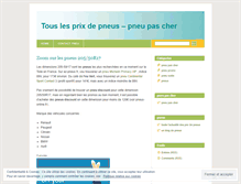 Tablet Screenshot of prix2pneus.wordpress.com