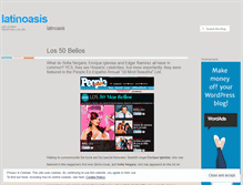 Tablet Screenshot of latinoasis.wordpress.com