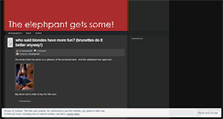 Desktop Screenshot of elephpantgettingsome.wordpress.com