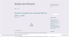 Desktop Screenshot of brokeasspictures.wordpress.com