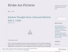Tablet Screenshot of brokeasspictures.wordpress.com