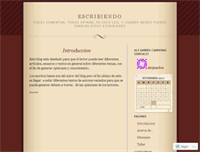 Tablet Screenshot of alecardengo.wordpress.com