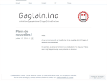 Tablet Screenshot of gaglaininc.wordpress.com