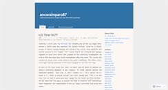 Desktop Screenshot of ancoraimparo87.wordpress.com