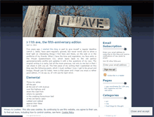 Tablet Screenshot of eleventhavenue.wordpress.com