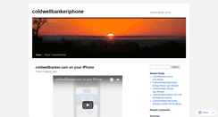 Desktop Screenshot of coldwellbankeriphone.wordpress.com