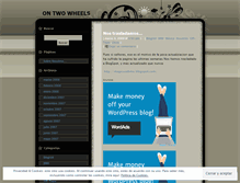 Tablet Screenshot of ontwowheels.wordpress.com