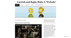 Desktop Screenshot of carrickandkajinmakeawebsite.wordpress.com