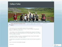 Tablet Screenshot of cyclinginturkey.wordpress.com