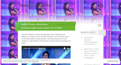 Desktop Screenshot of fansdeisabelgeniz.wordpress.com