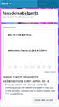 Mobile Screenshot of fansdeisabelgeniz.wordpress.com