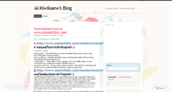 Desktop Screenshot of kiwikaew.wordpress.com