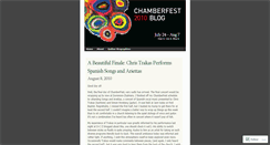Desktop Screenshot of chamberfest.wordpress.com